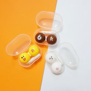 Line friends contact lens case set of 3